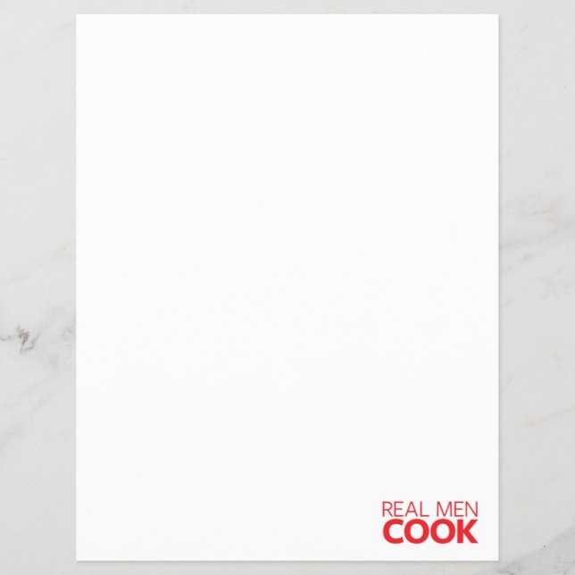 Real Men Cook Flyer (Front)
