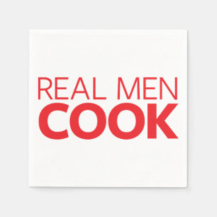 Real Men Cook Napkin