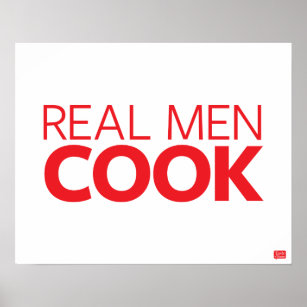 Real Men Cook Poster