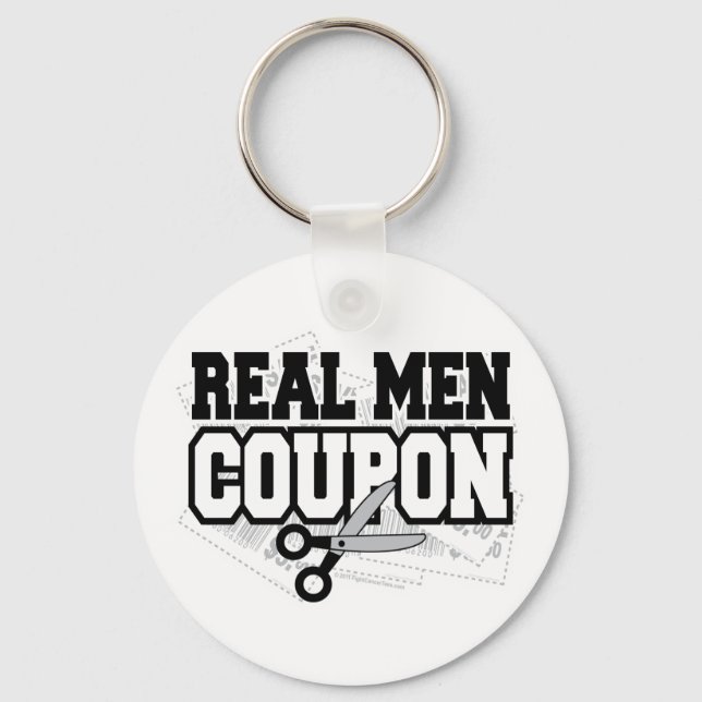 Real Men Coupon Key Ring (Front)