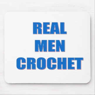 Real Men Crochet Mouse Pad