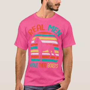 Real Men Cuddle Their Boxers Happy Father July 4th T-Shirt