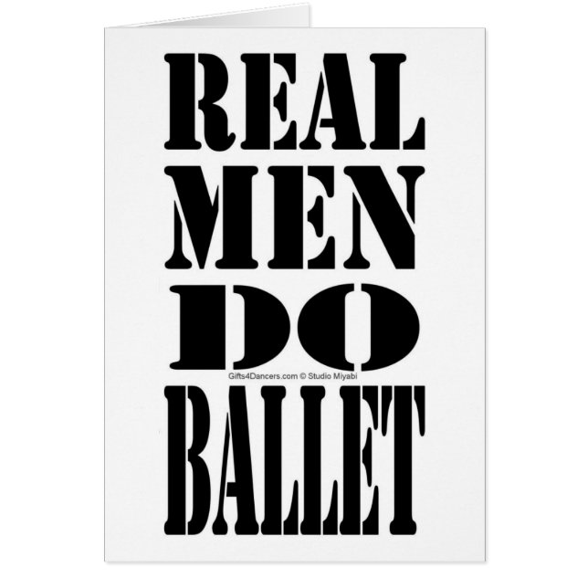 Real Men Do Ballet (Front)