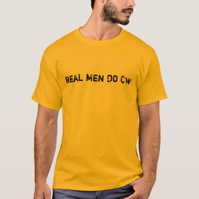 Real Men Do CW  Ham Radio TShirt (Front)