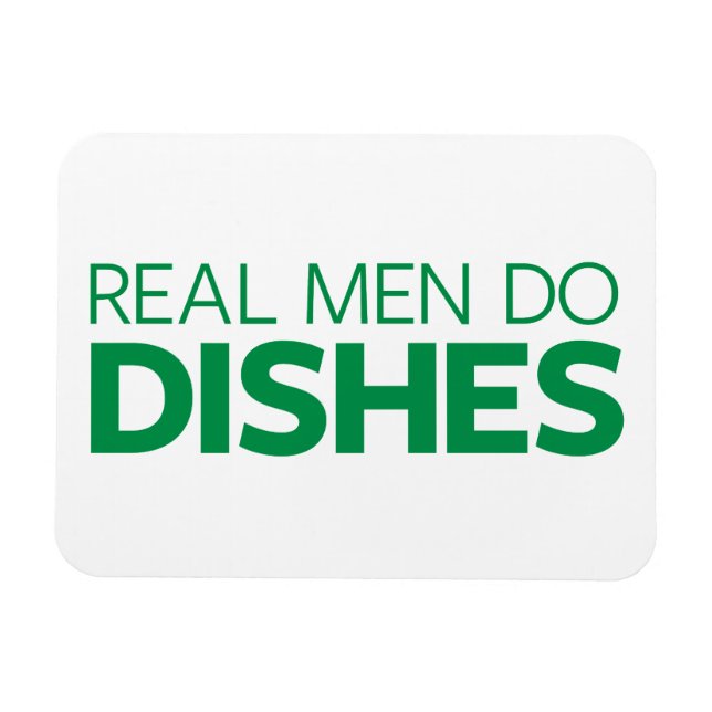Real Men Do Dishes Magnet (Horizontal)
