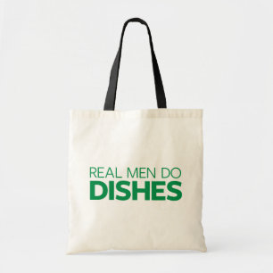 Real Men Do Dishes Tote Bag