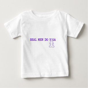 real men do yoga baby T-Shirt