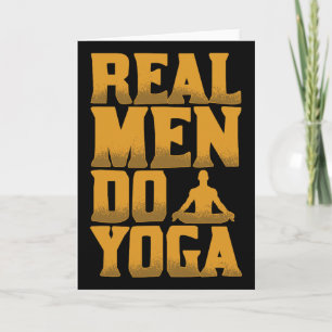 Real Men Do Yoga Funny Gift For Men Who Love Yoga Card