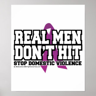 Real Men Don't Hit Poster