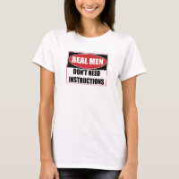Real Men Don't Need Instructions Sign