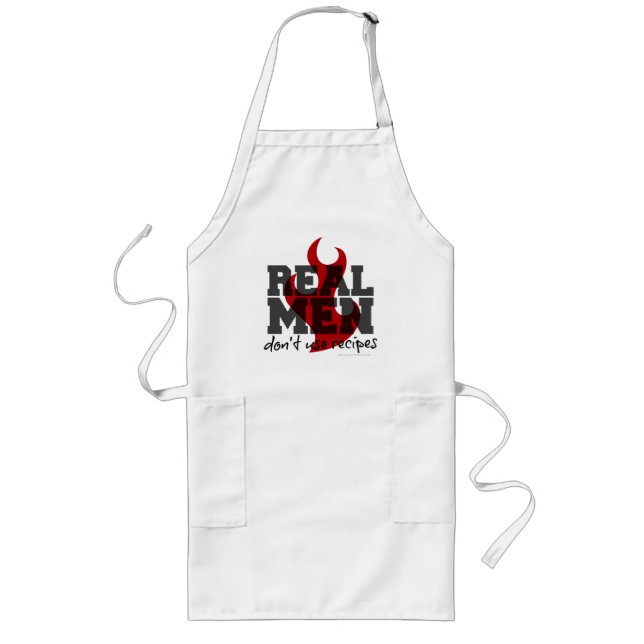 Real Men Don't Use Recipes Long Apron (Front)