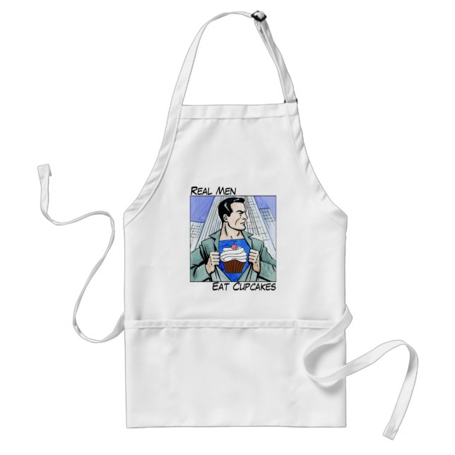 Real Men Eat Cupcakes Apron (Front)