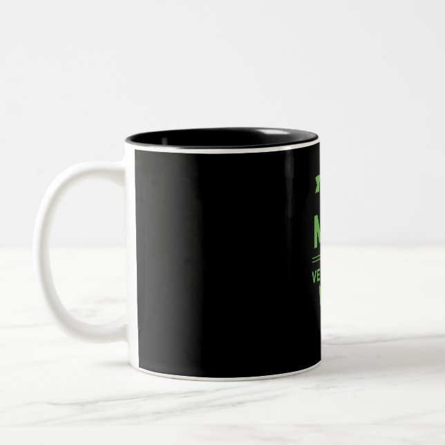 Real Men Eat Vegetables Two-Tone Coffee Mug (Left)
