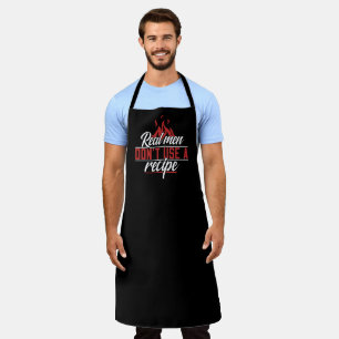 Real Men Funny BBQ Apron