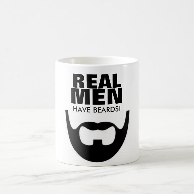 Real Men Have Beards Coffee Mug (Center)