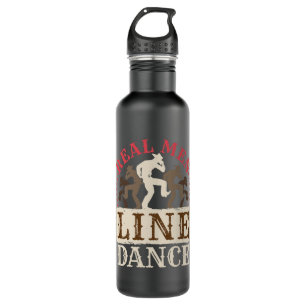 Real Men Line Dance Country Dancing 710 Ml Water Bottle