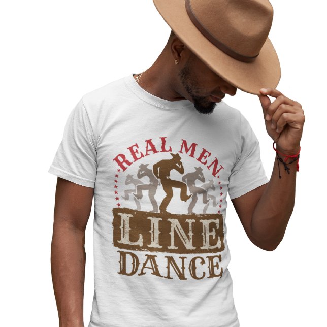 Real Men Line Dance Country Dancing T-Shirt (Creator Uploaded)
