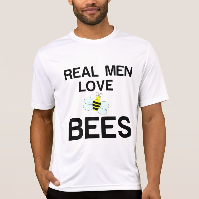 REAL MEN LOVE BEES T-Shirt (Front)