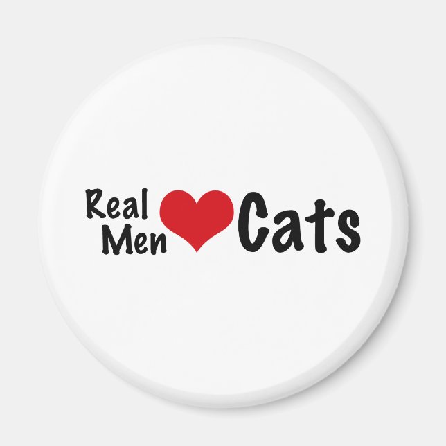 Real Men Love Cats #2 Magnet (Front)