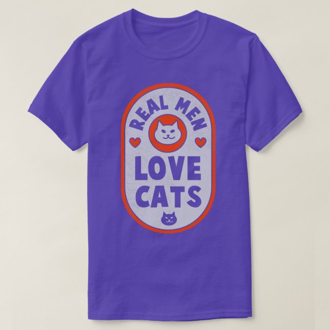 Real Men Love Cats Cat Lover Cat Owner Cat Daddy f T-Shirt (Design Front)