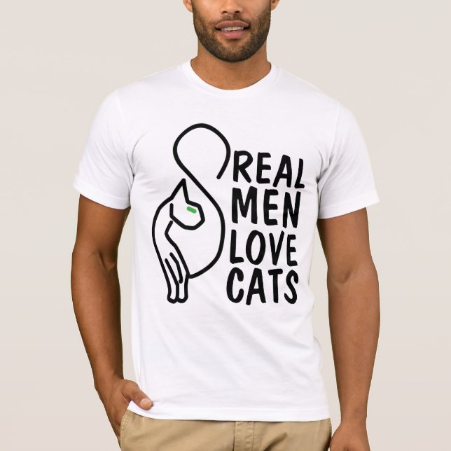 REAL MEN LOVE CATS CAT, T-shirts (Front)