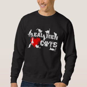 Real men love cats, cats have 9 lives sweatshirt
