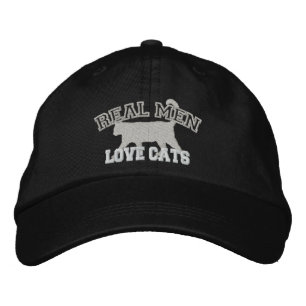 Real Men Love Cats Embroidered Hat