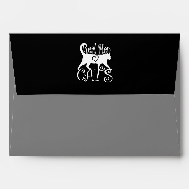 Real Men Love Cats in Style Envelopes (Back (Top Flap))