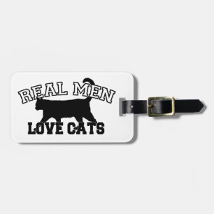 Real Men Love Cats Luggage Tag