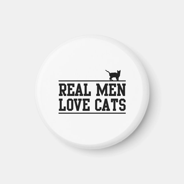 Real Men Love Cats Magnet (Front)