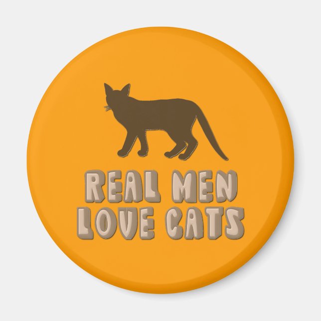 Real Men Love Cats Magnet (Front)