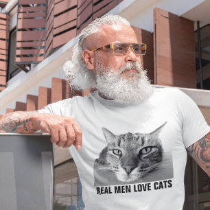 Real Men Love Cats, Mens' Cat T-shirts