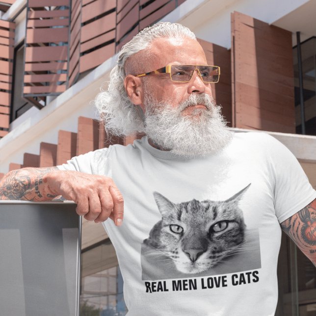 Real Men Love Cats, Mens' Cat T-shirts (Creator Uploaded)