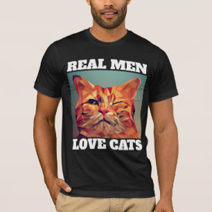 REAL MEN LOVE CATS MENS CAT T-shirts