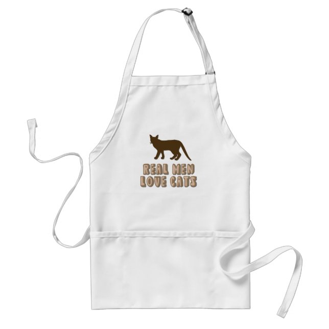 Real Men Love Cats Standard Apron (Front)