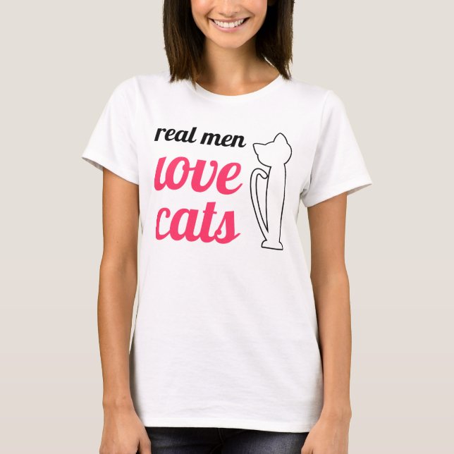 Real Men Love Cats T-Shirt (Front)