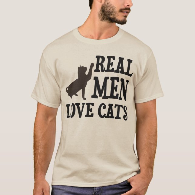 Real Men Love Cats T-Shirt (Front)