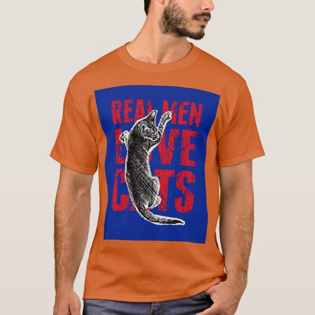 Real Men Love Cats T-Shirt (Front)