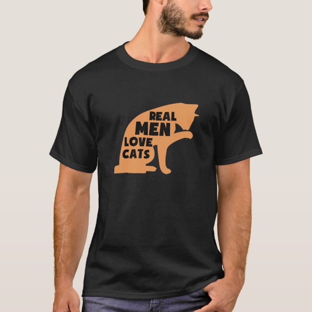 Real Men Love Cats T-Shirt (Front)