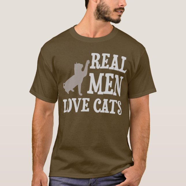 Real Men Love Cats T-Shirt (Front)