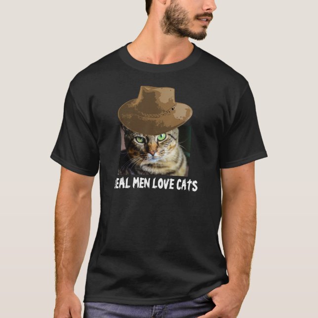 Real Men Love Cats T-shirts (Front)