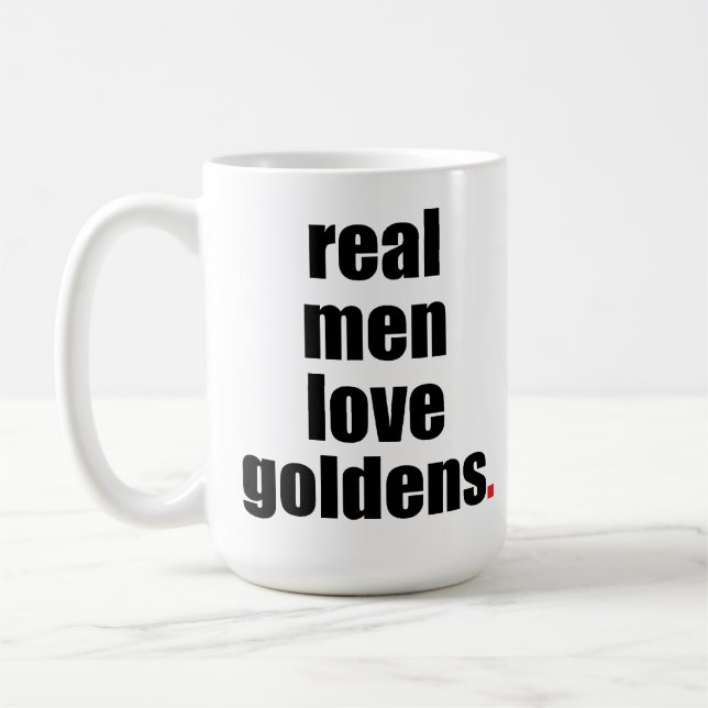 Real Men Love Goldens Mug (Left)