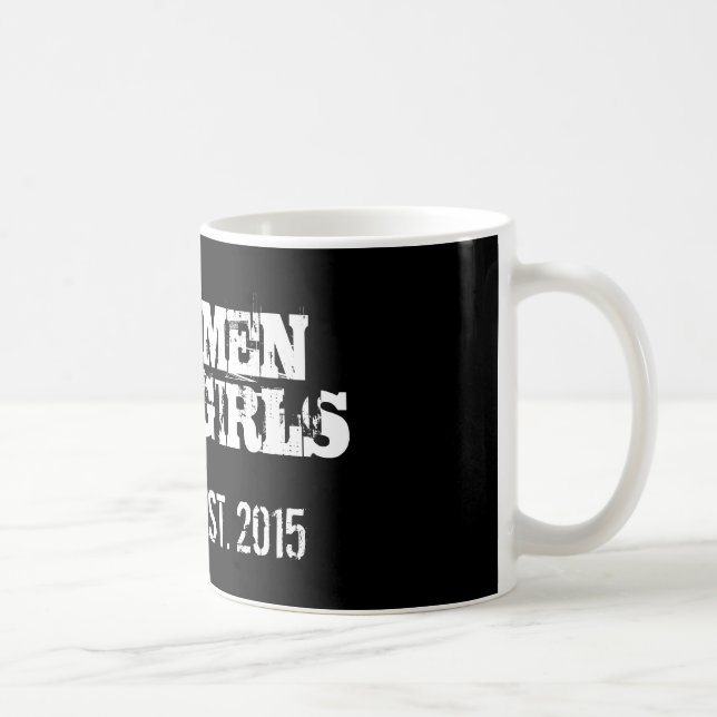 Real men make girls mug for new dad | father to be (Right)