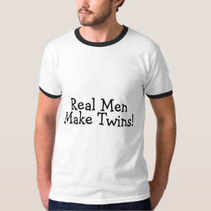 Real Men Make Twins (Black) T-Shirt