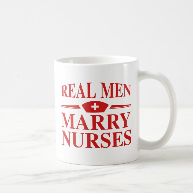 Real Men Marry Nurses Coffee Mug (Right)