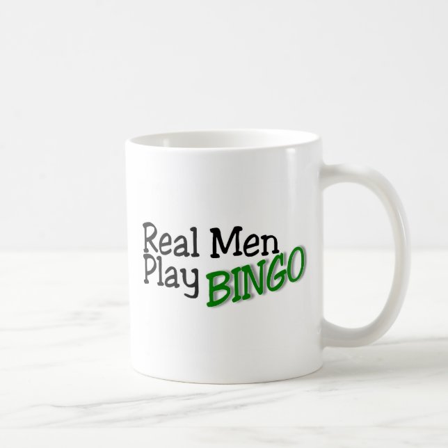 Real Men Play Bingo 3 Coffee Mug (Right)