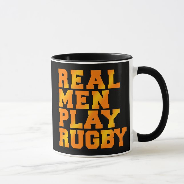 Real Men Play Rugby Mug (Right)