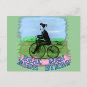 Real Men Ride Bikes Products Postcard