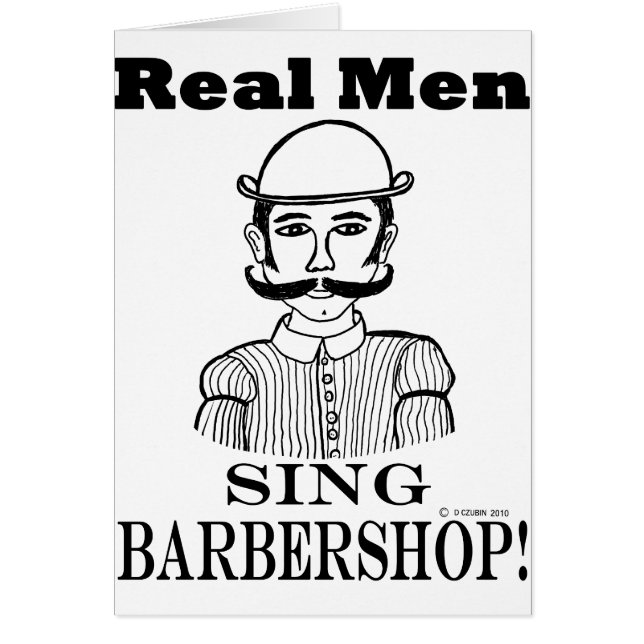 Real Men Sing Barbershop! (Front)