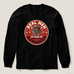 Real Men Smell Like Barbecue Funny BBQ Lover Tri-Blend Shirt